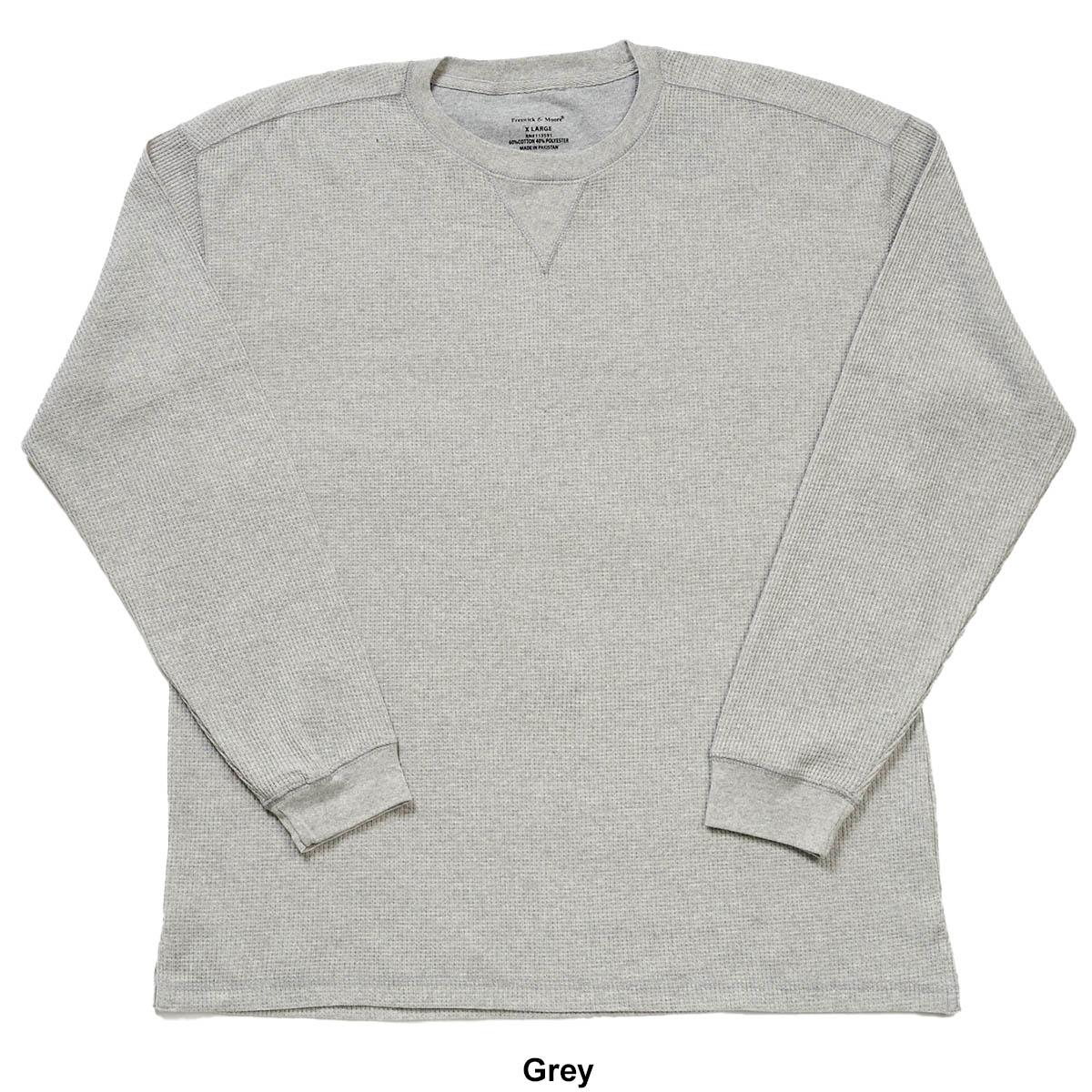 Mens Preswick & Moore® Long Sleeve Thermal Crew Neck Pajama Shirt