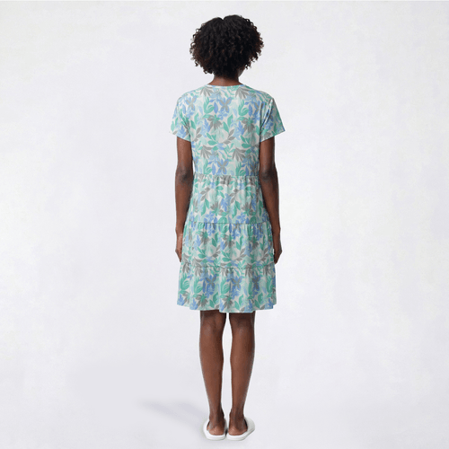 Womens MUK LUKS® Island Palm Ruffle Layers Lounge Dress
