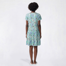 Womens MUK LUKS® Island Palm Ruffle Layers Lounge Dress