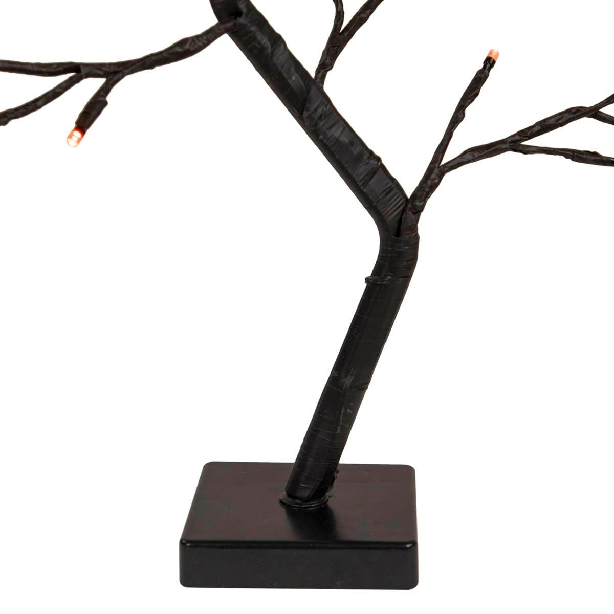 Northlight Seasonal 15in. LED Black Weeping Halloween Twig Tree