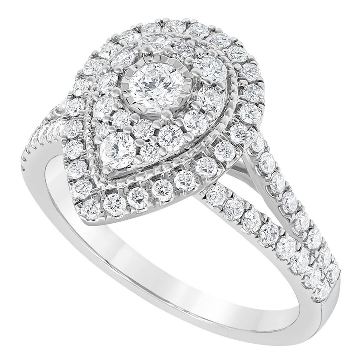 Diamond Classics(tm) 10kt. White Gold 1ctw. Diamond Bridal Ring