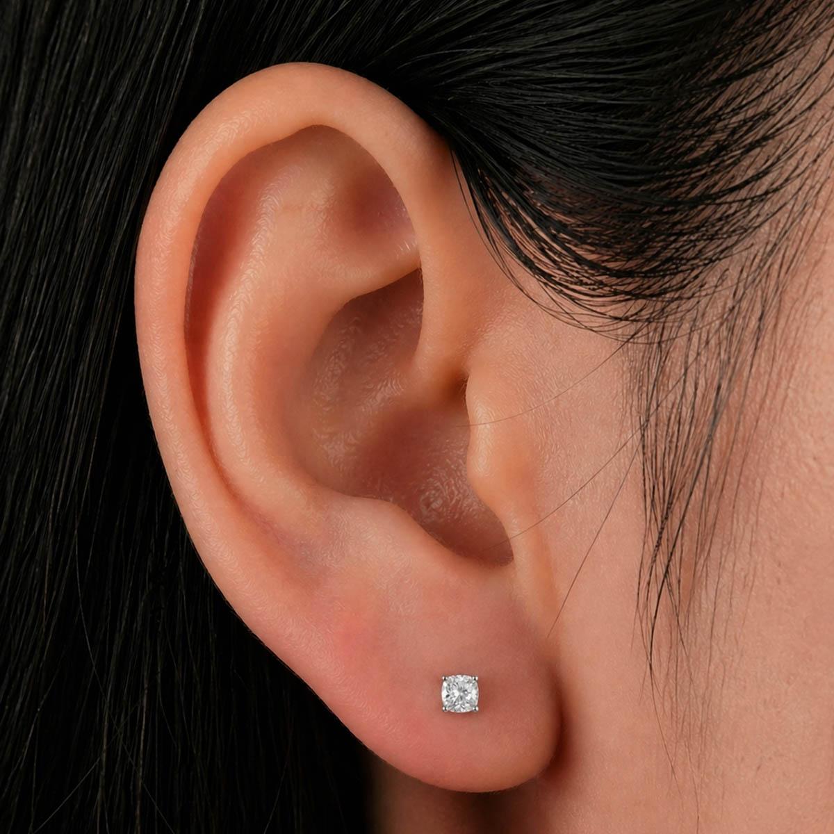 Nova Star™ Cushion-Cut 1/2ctw. Lab Grown Diamond Stud Earrings