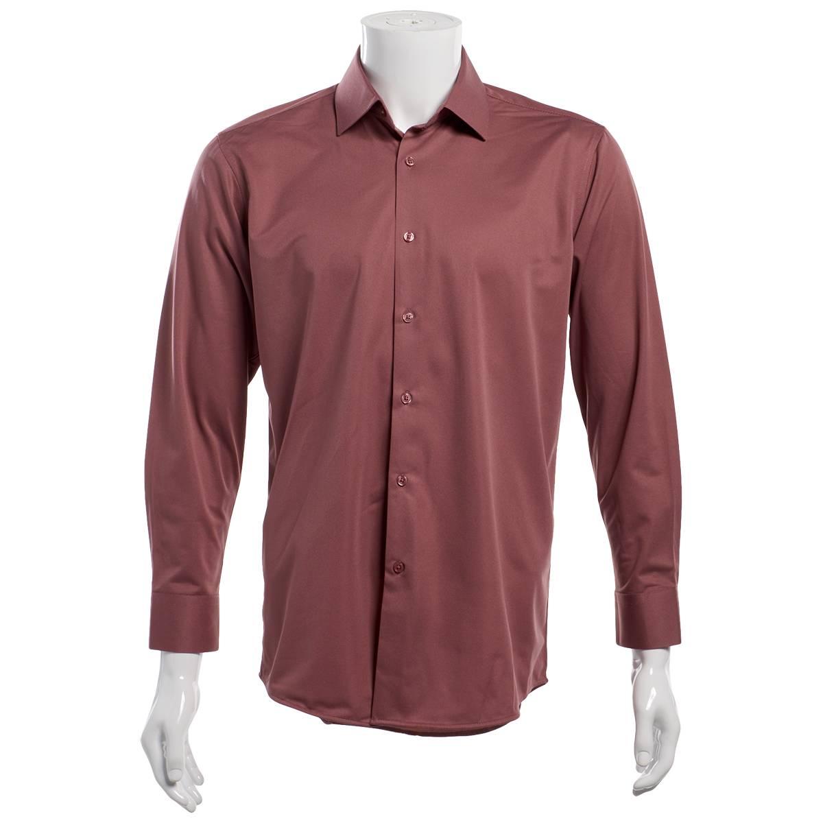 Mens Tom Baine Regular Fit Performance Dress Shirt - Rust