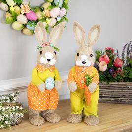 Northlight Seasonal Standing Boy Rabbit w/ Carrot Easter Figurine