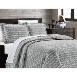Spirit Linen Home™ Holiday Words Quilt Set