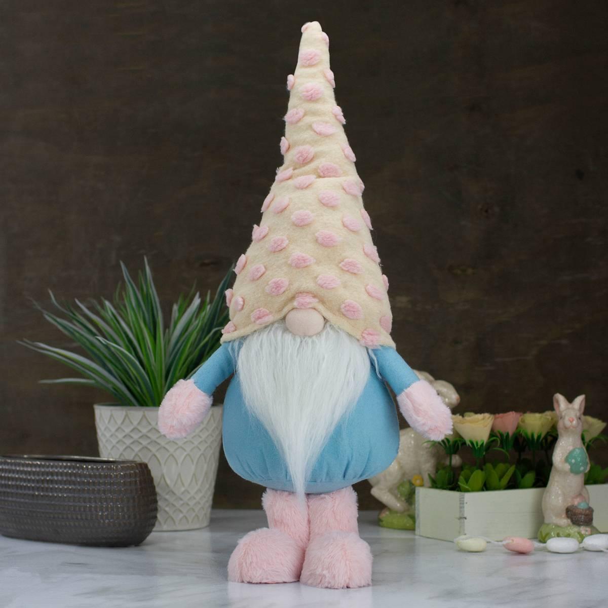 Northlight Seasonal Standing Gnome with Polka Dot Hat Figurine