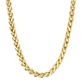 Mens Gentlemen''s Classics(tm) Yellow Ion Plated Wheat Chain Necklace