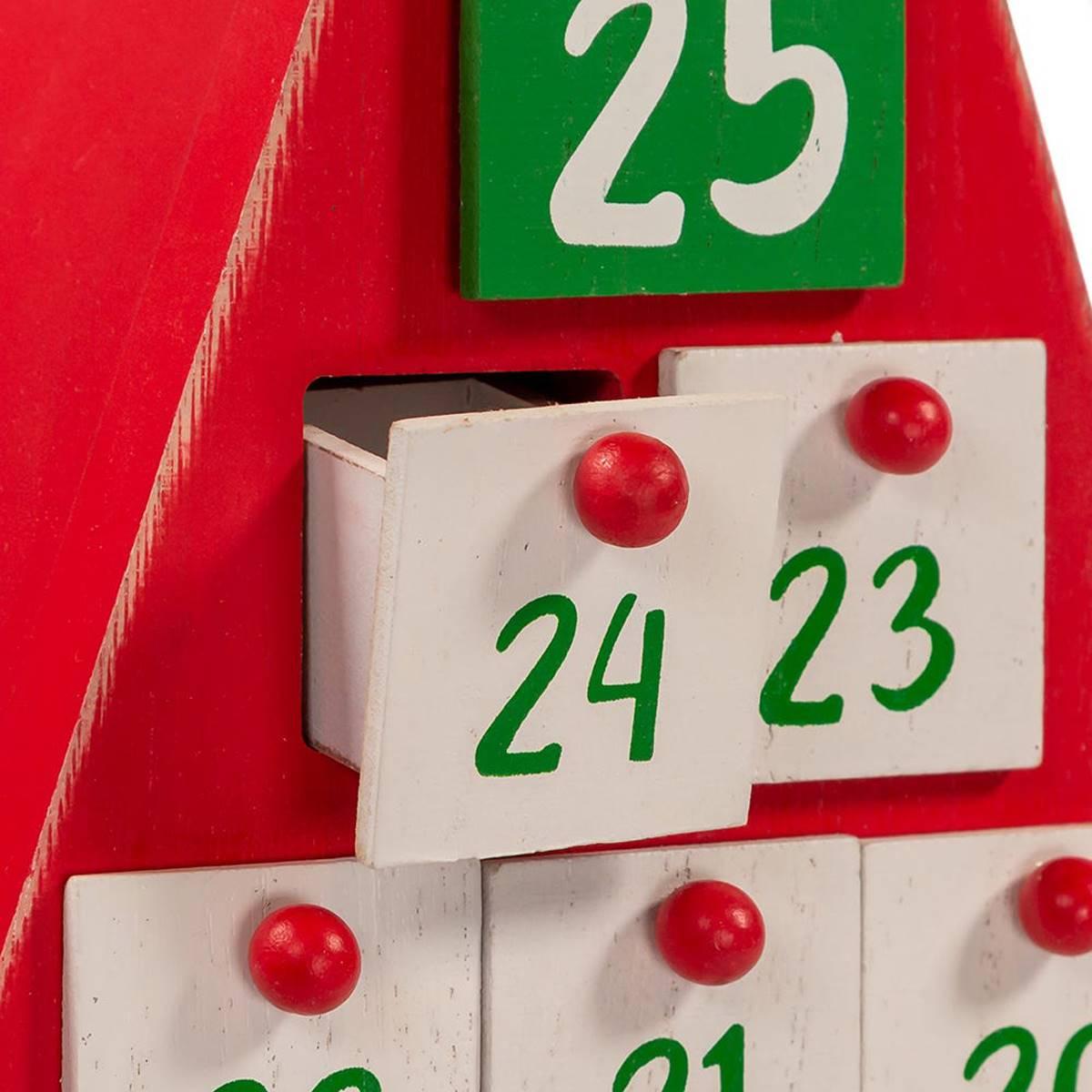 Kurt S. Adler 19.7in. Triangular Santa Head Advent Calendar