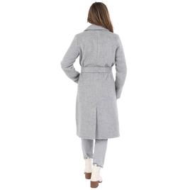 Womens Nine West Belted Faux Wool Trench Coat
