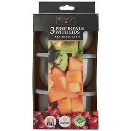 Bombay Set of 3 24oz. Prep Bowls With Lids
