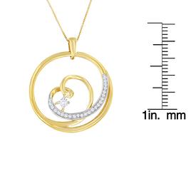 Espira 10kt. Yellow Gold 1/6ctw. Round Diamond Necklace