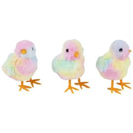 Northlight Seasonal Tie Dye Easter Chick Figurines - Set of 3