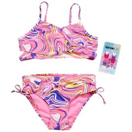Girls (7-16) Kensie Girl Marble Print Bikini 2pc. Swim Set