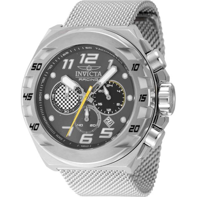 Mens Invicta Racing Gunmetal Dial Quartz Watch - 47201
