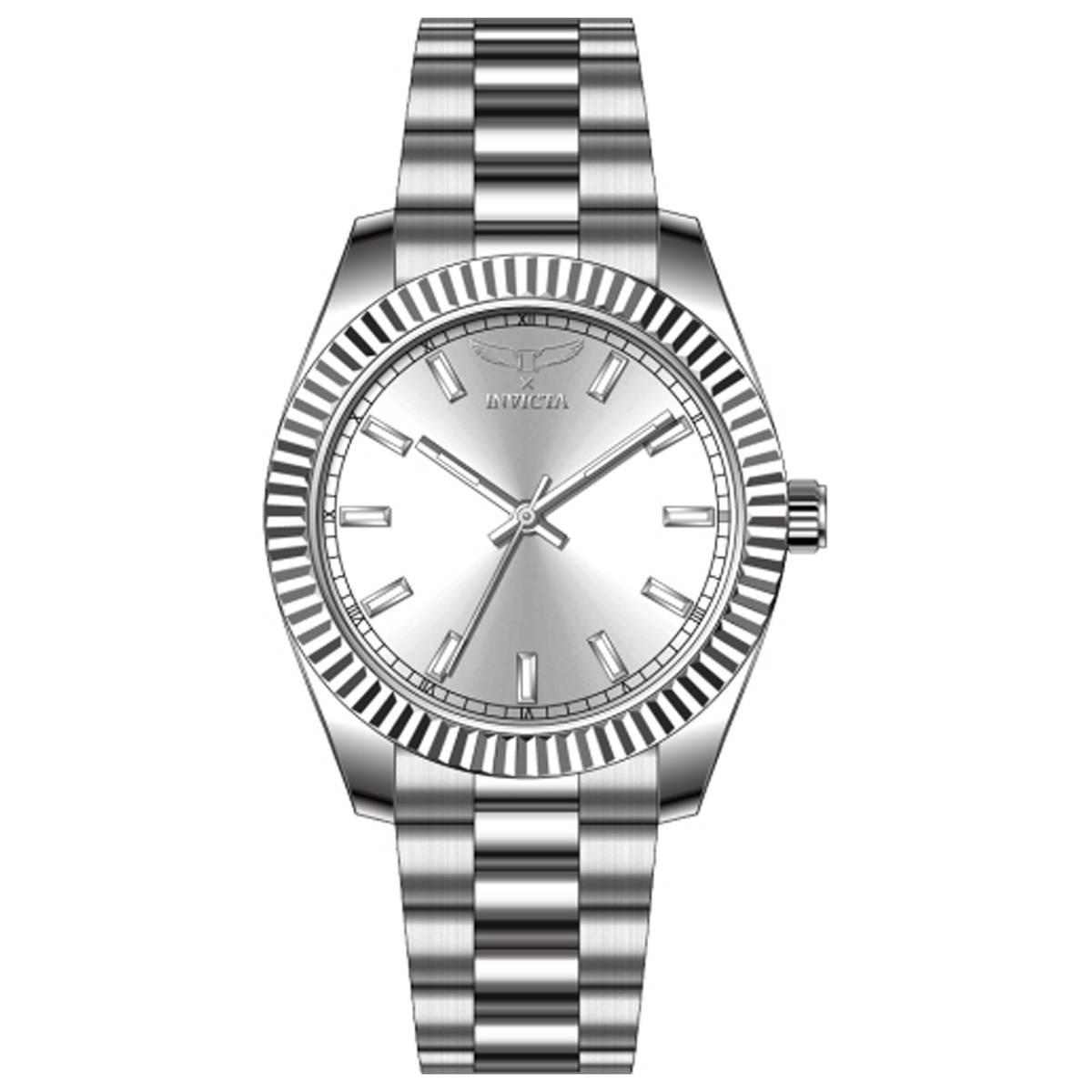 Mens Invicta Specialty Steel White Dial Quartz Watch - 69013