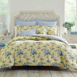 Laura Ashley Cassidy Cotton Reversible Duvet Cover Set