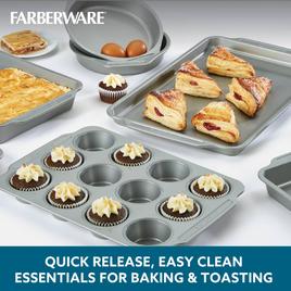 Farberware® 8pc. Grey Non-Stick Bakeware Set