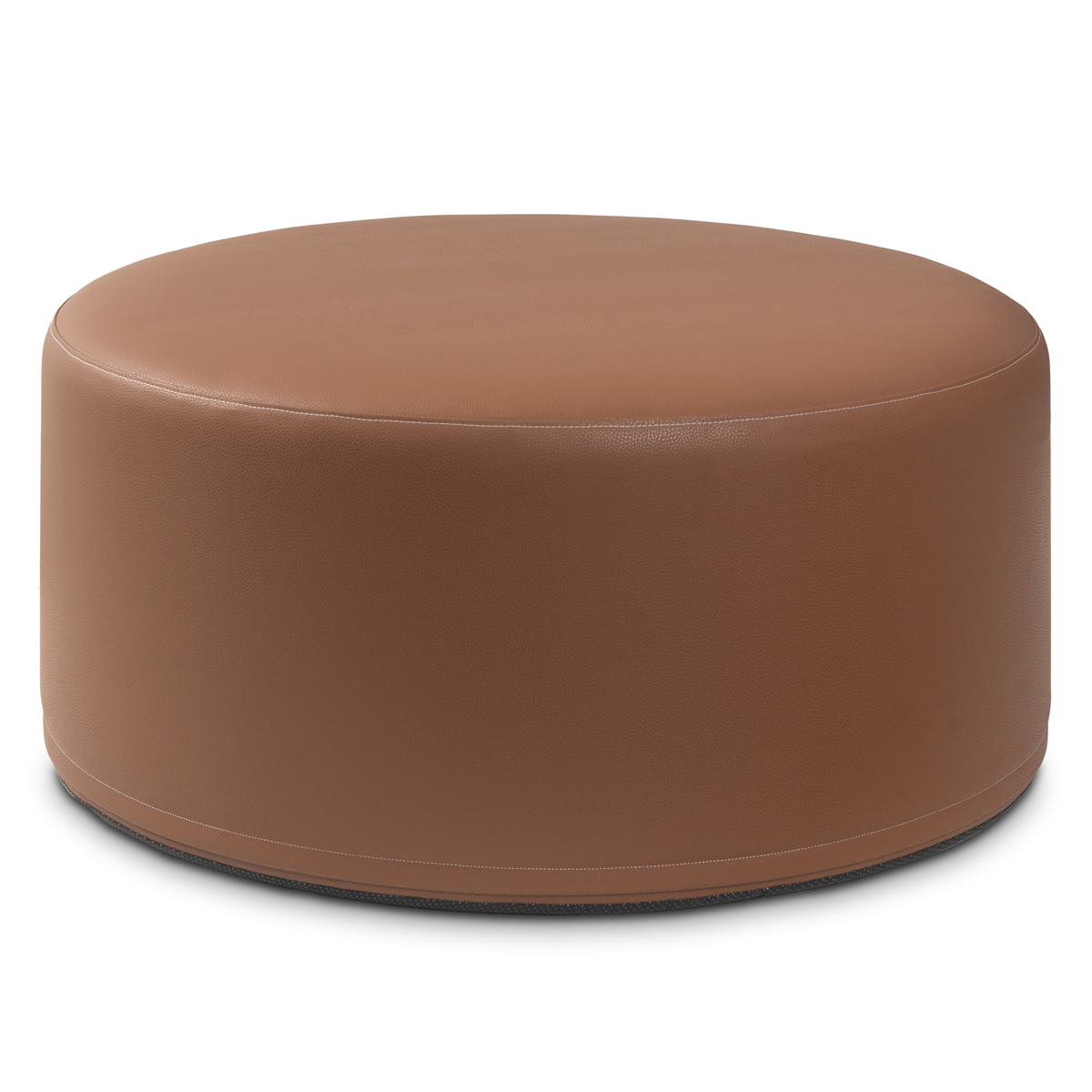 Jaxx Candler 36in. Premium Faux Leather Round Couch Ottoman