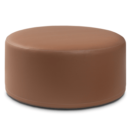 Jaxx Candler 36in. Premium Faux Leather Round Couch Ottoman