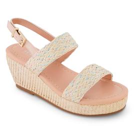 Big Girls Kenneth Cole(R) Anastasia Camille Wedge Sandals