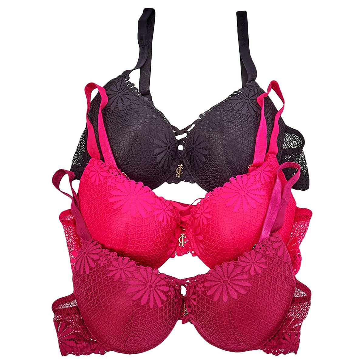Womens Juicy Couture 3Pk Bra - JC5250-3PKBN