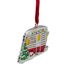 Northlight Plated Camper with European Crystals Christmas Orname