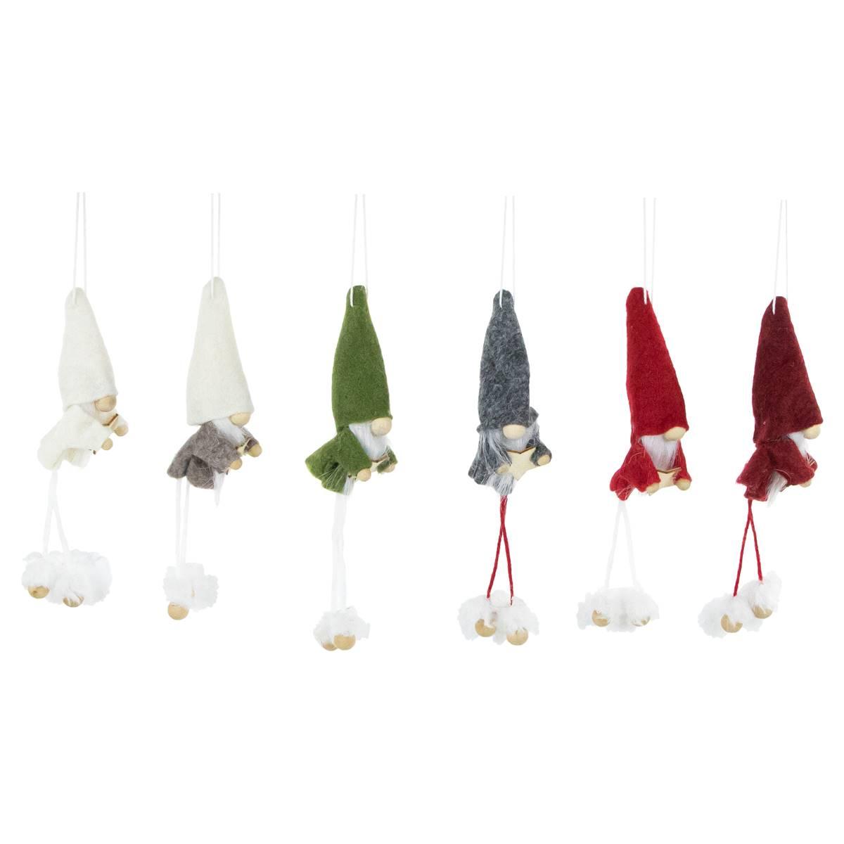 Northlight Seasonal Gnomes Christmas Ornaments - Set of 6