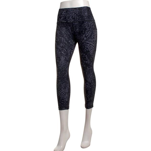 Womens RBX Blurred Foldover Waistband Capri Leggings