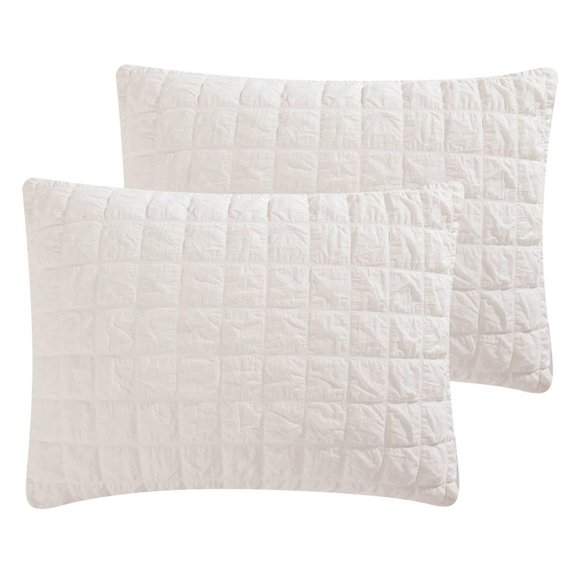 Tahari Home Luca Seersucker Grid Cotton-Rich 3pc. Comforter Set