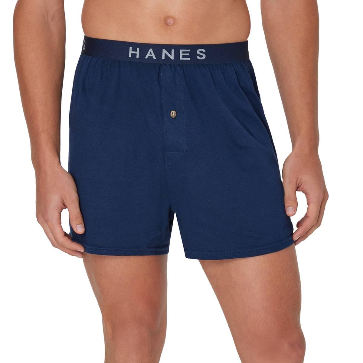 Mens Hanes Ultimate(R) Core 4pk. Boxers - Blue/Grey