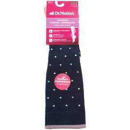 Womens Dr. Motion Mini Hearts Knee High Compression Socks