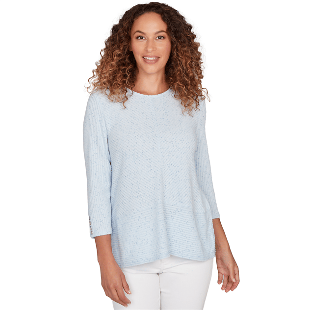Petite Ruby Rd. Must Haves I Speckled Rib Knit Sweater