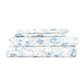 Soft Essentials 4pc. Ultra Soft Garden Farmhouse Violet Sheet Set