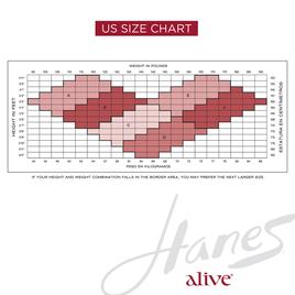 Womens Hanes® Alive Full Support Control Top Tights