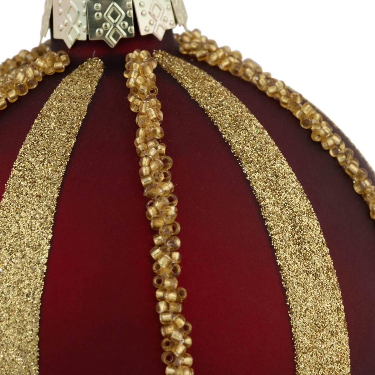 Northlight Seasonal 4in. Striped Christmas Ornaments - Set of 2