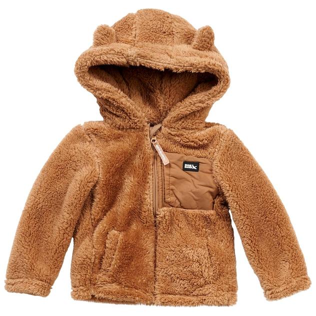 Baby Unisex (12-24M) Eddie Bauer Sherpa Zip Up Ear Hooded Jacket