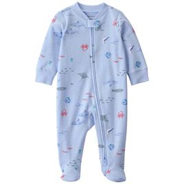 Baby Boy (NB-9M) Carter''s(R) Ocean Theme 2 Way Zip Pajamas