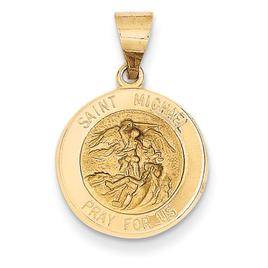 Unisex Gold Classics(tm) 14kt. Yellow Gold Saint Michael Medal