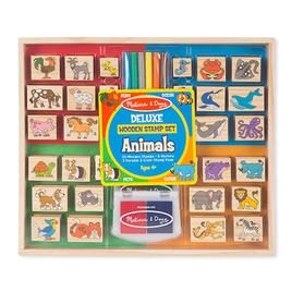 Melissa &amp; Doug(R) Deluxe Wooden Animals Stamp Set
