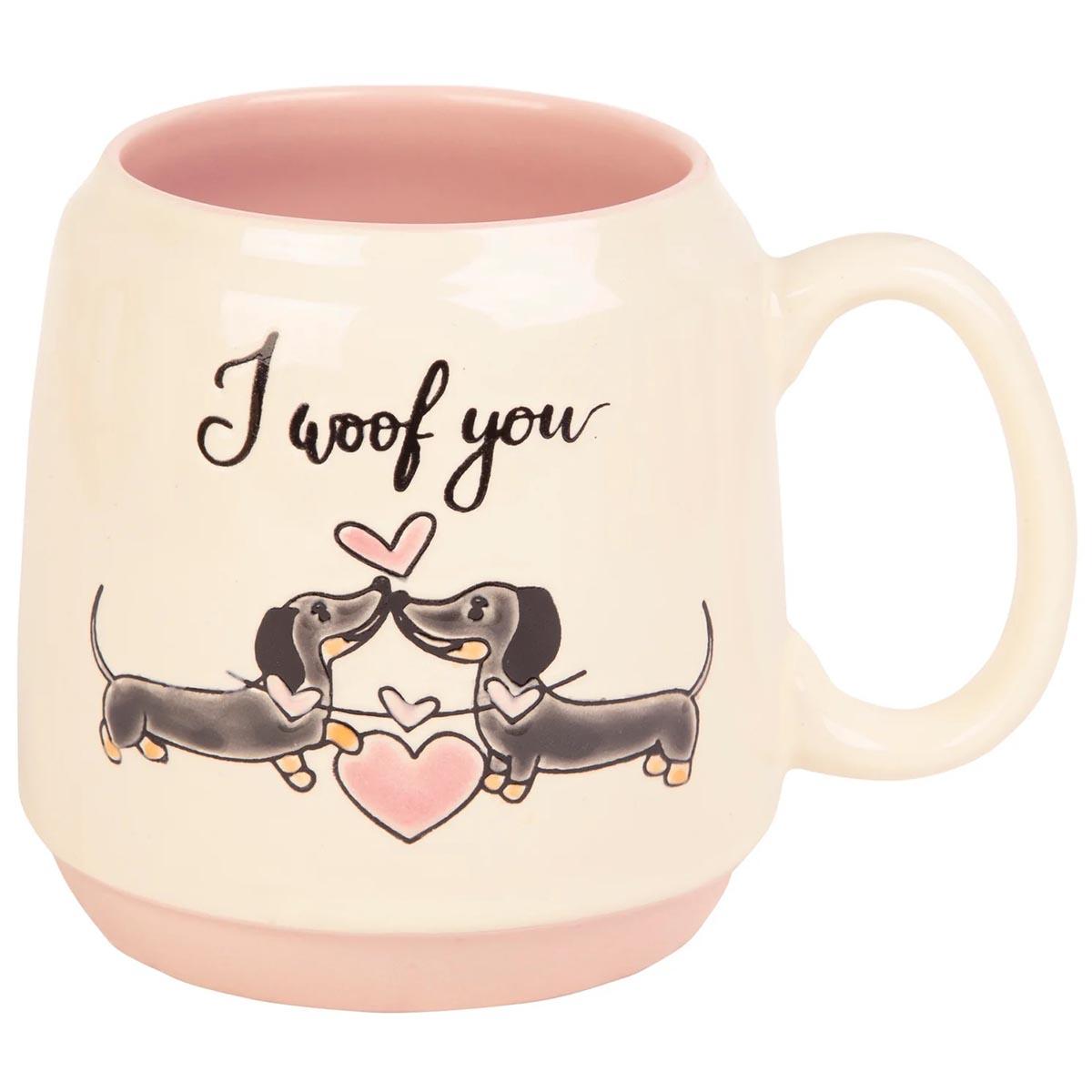 Home Essentials Kissing Dogs I Woof You 20oz. Mug