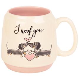 Home Essentials Kissing Dogs I Woof You 20oz. Mug