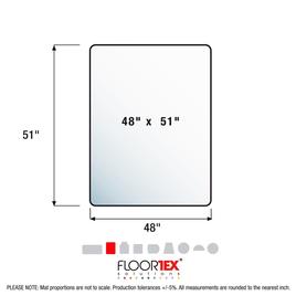 Floortex® Cleartex® Polymer Chair Mat for Carpets up to 3/8in.