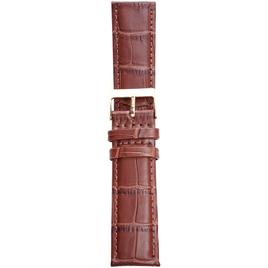 Unisex Watchbands 2 Go Brown Croco Calfskin Leather Band