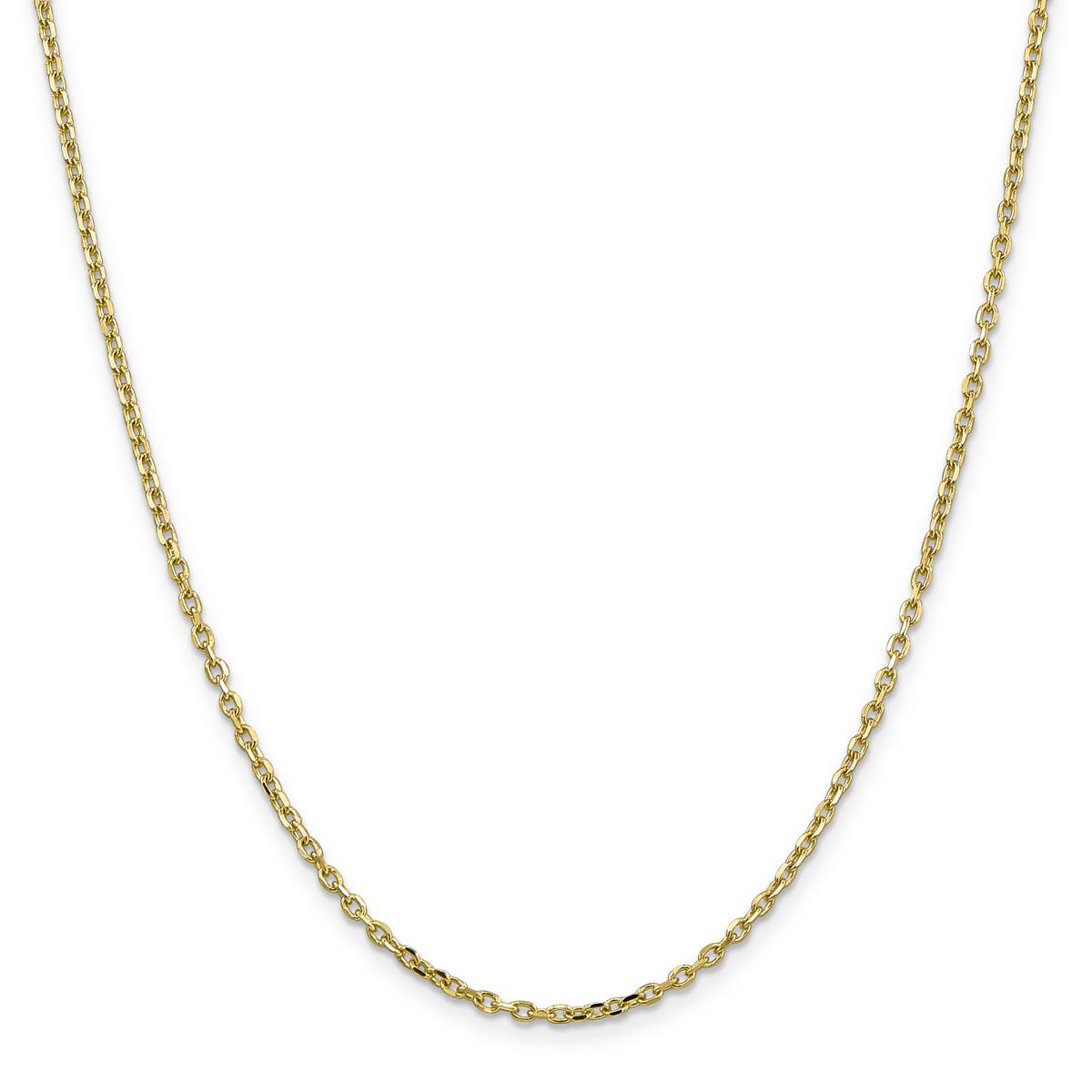 Gold Classics(tm) 10kt. Gold 2.2mm 20in. Cable Chain Necklace