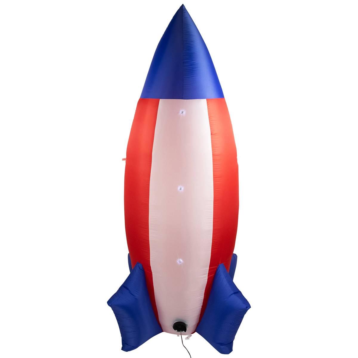 Northlight Seasonal 8ft. 4th of July Americana Inflatable Rocket
