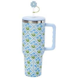 Agenda 40oz. 3D Floral Travel Cup with Flower Topper