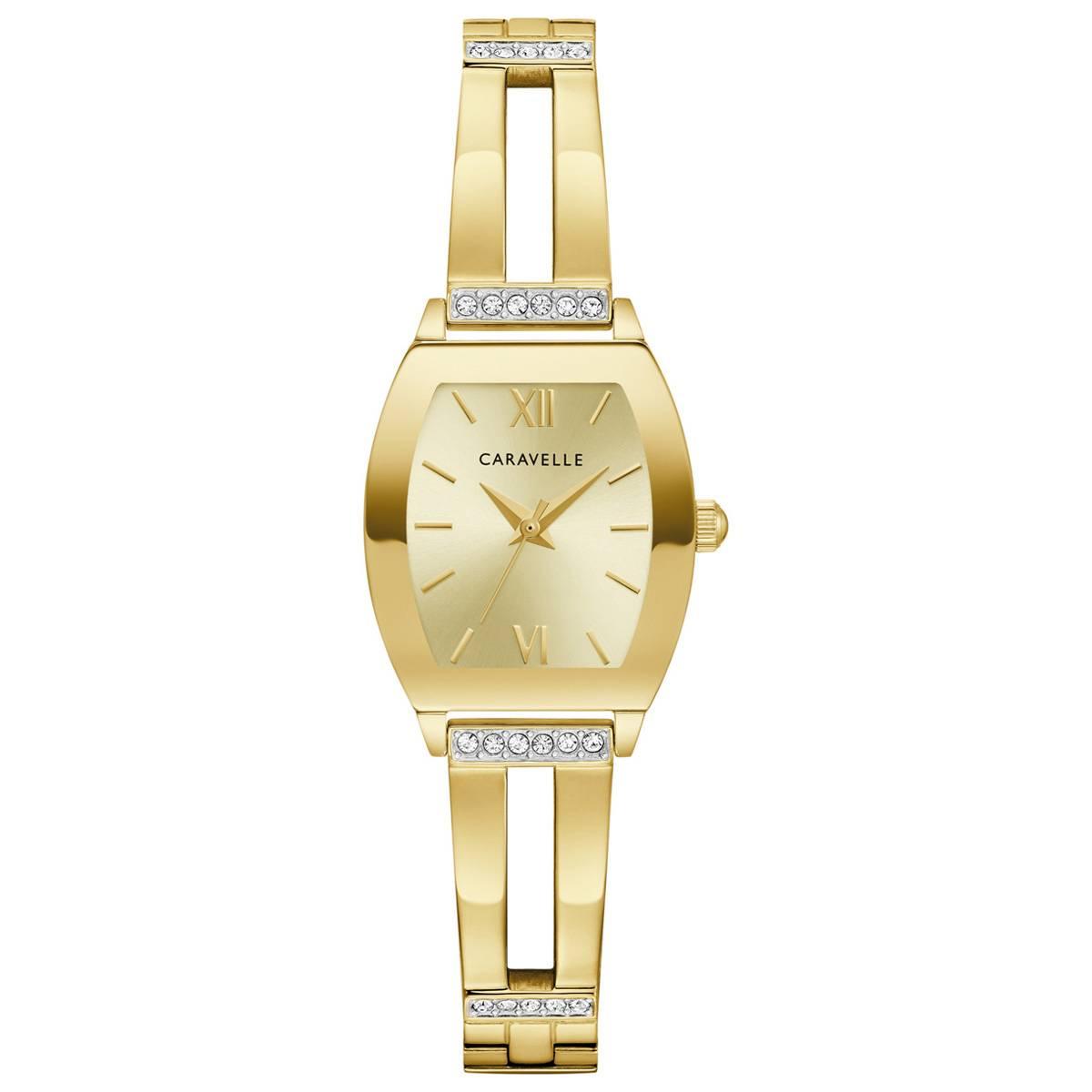 Womens Caravelle Gold Tone Stainless Steel Watch - 44L226