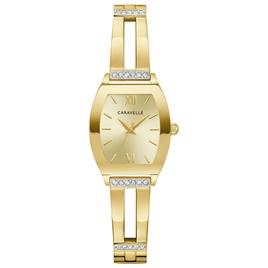 Womens Caravelle Gold Tone Stainless Steel Watch - 44L226
