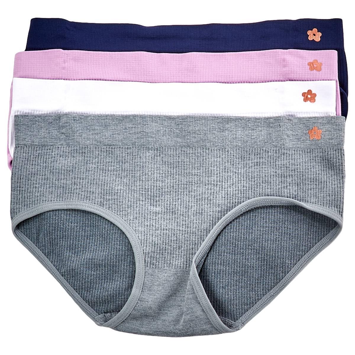 Girls Limited Too(tm) 4pk. Foil Logo Seamless Hipsters