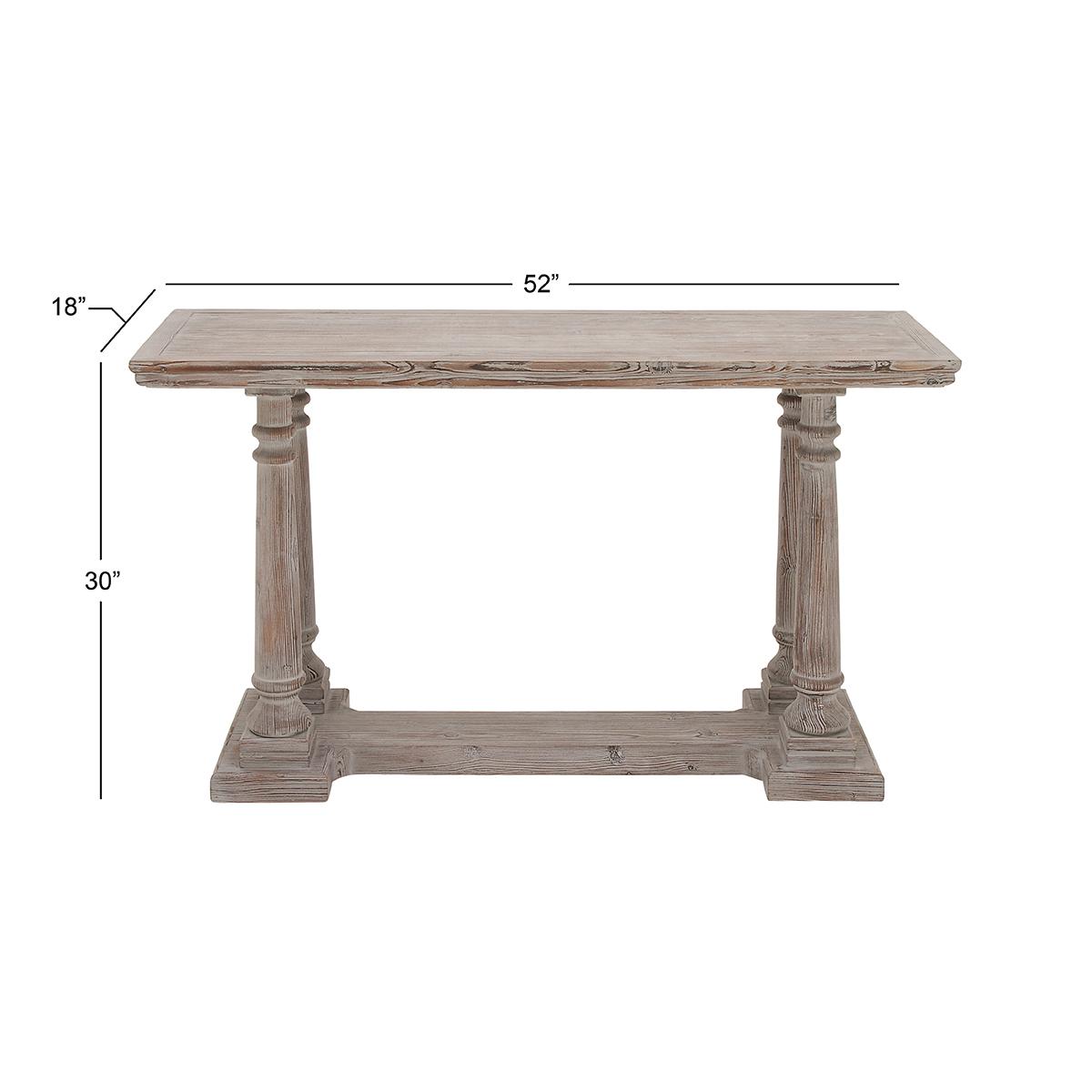 9th & Pike® Rectangular Textured Wood Console Table